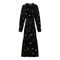 Embroidered Velour Dress