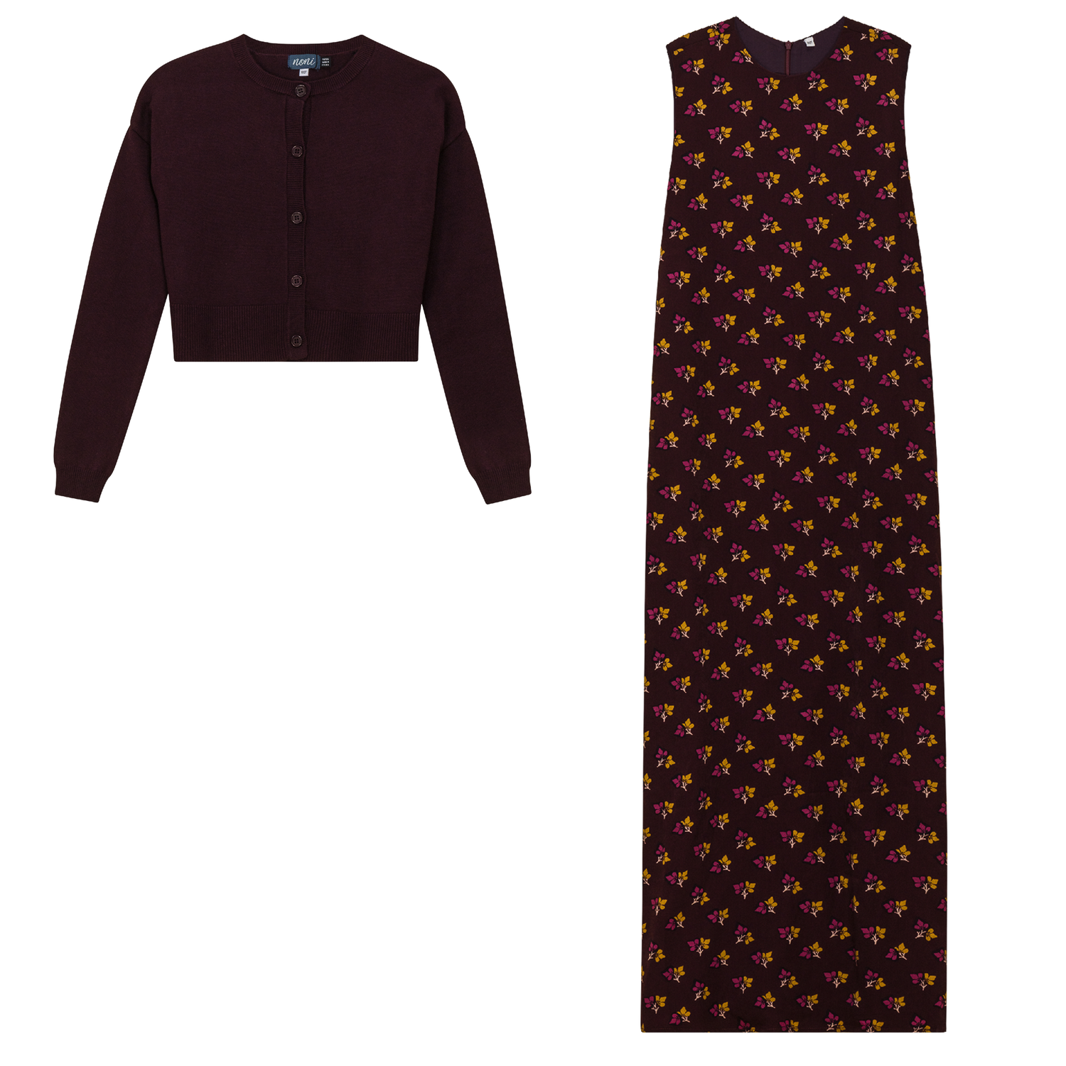 Crepe Jumper and Cardigan Set