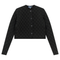Cropped Quilted Cardigan