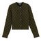 Cropped Quilted Cardigan