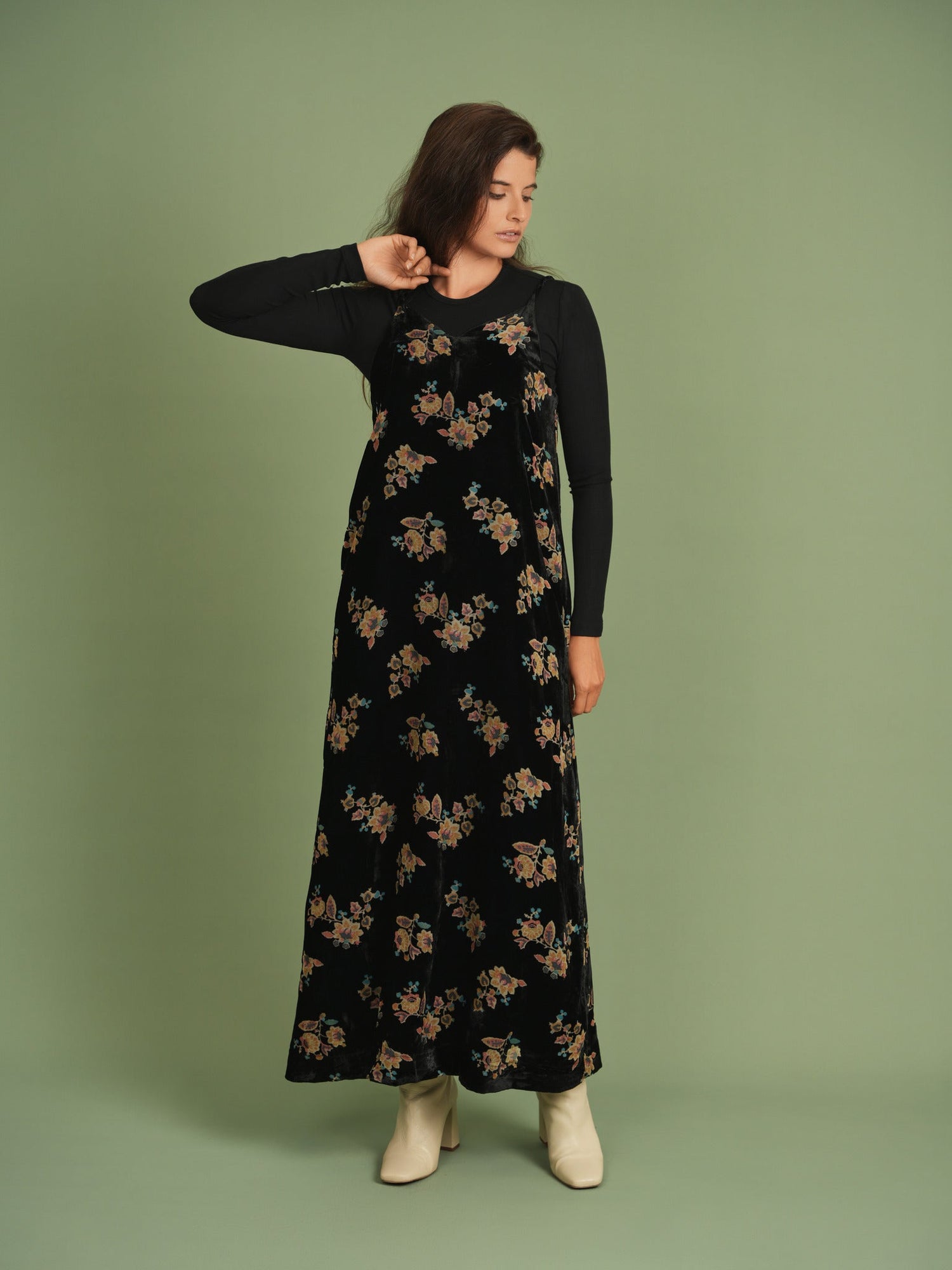 Velvet Floral Jumper