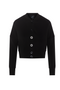 Cropped Sweatshirt Cardigan