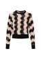 Crochet Vertical Chevron Knit Top