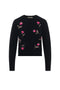 Emboidered Knit Cropped Cardigan