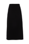 Cool Wool Midi A Line Strap Skirt