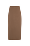 Cool Wool Midi A Line Strap Skirt
