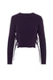 Cropped Double Tie Sweater