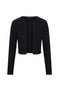 Cropped Knit Tie Cardigan