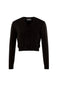 Cropped Open Knit Cardigan