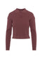 Cropped Cable T Sweater