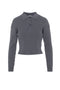 Cropped Cable T Sweater