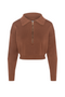 Cropped Dolman Zip Sweater