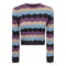 Cropped Textured Knit Top