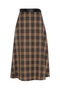 Plaid Midi Skirt