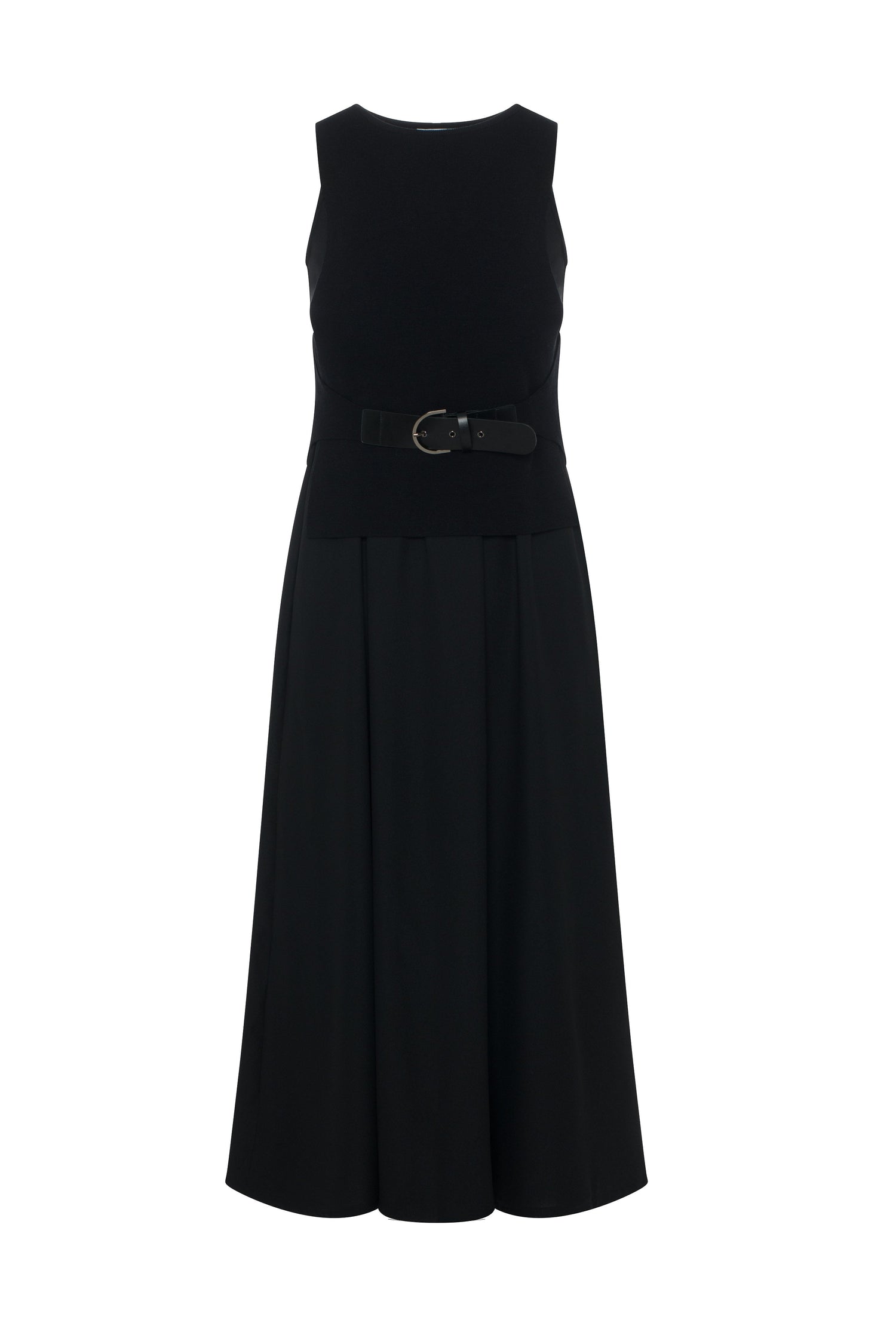 Belted Vest Crepe Jumper Combo