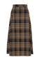 Plaid Corduroy Pocket Skirt