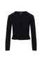 Wide Rib Cropped Knit Cardigan