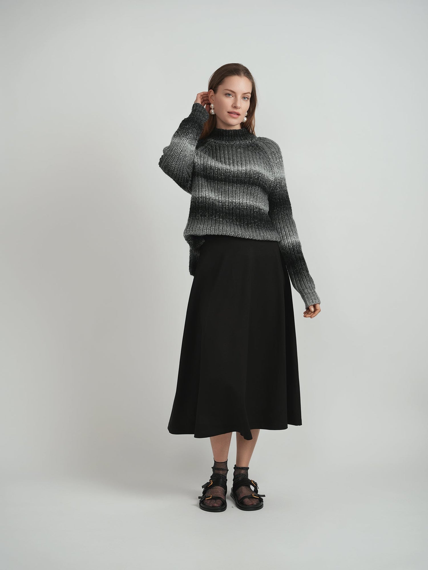 Full Needle Multi Striped Sweater