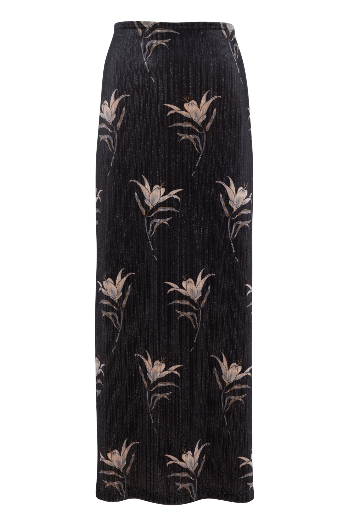 Printed Velour Maxi Skirt