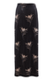 Printed Velour Maxi Skirt