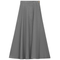 Wool Button Side Midi Skirt
