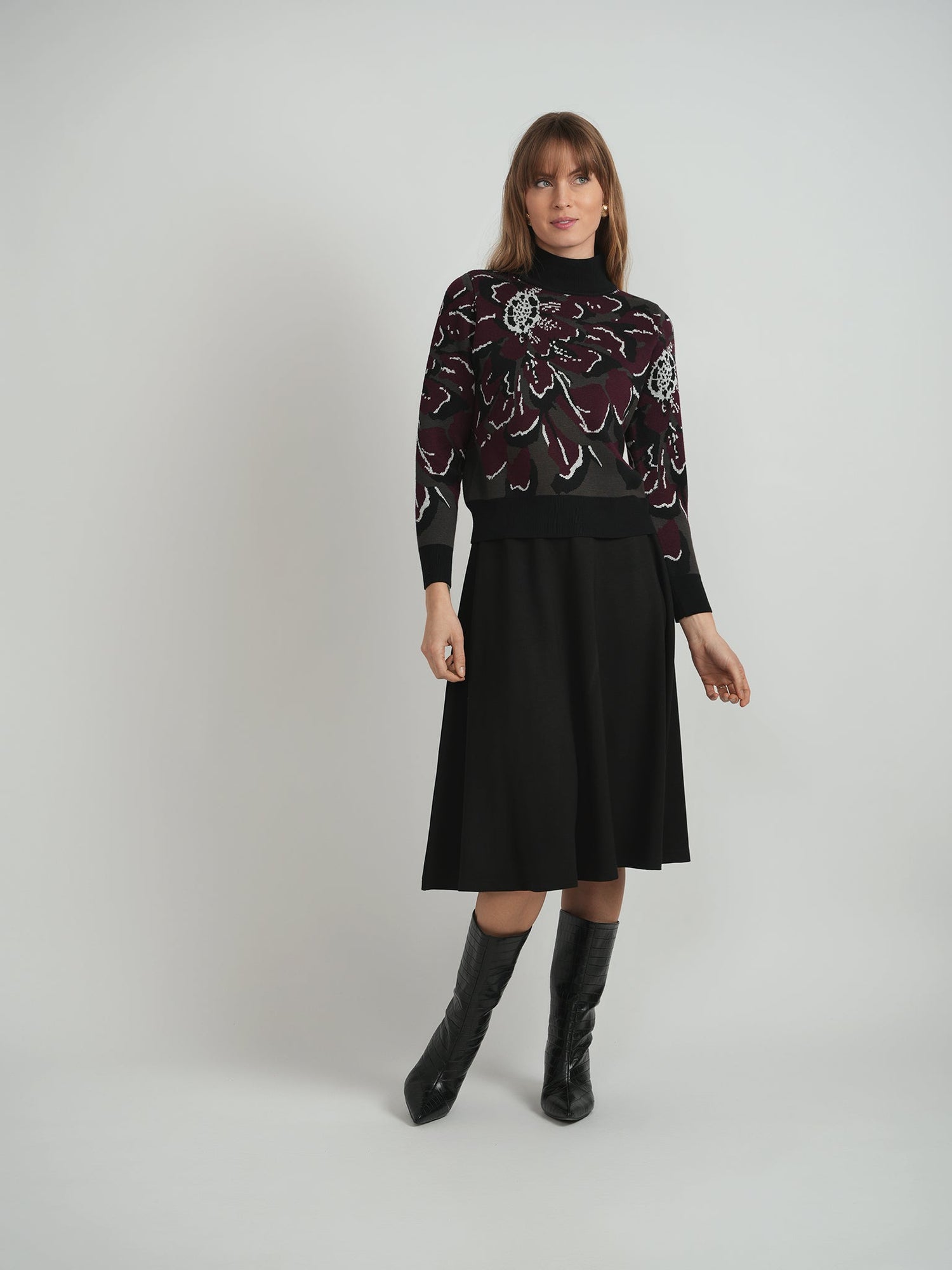 Floral Knit Sweater