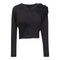 Cropped Flower Cardigan