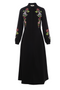 Embroidered Shirt Dress