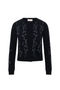 Embrodered Knit Cropped Cardigan