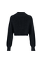 Cropped Raglan Knit Sweater