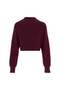 Cropped Raglan Knit Sweater