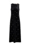 Embroidered Velour Maxi Jumper