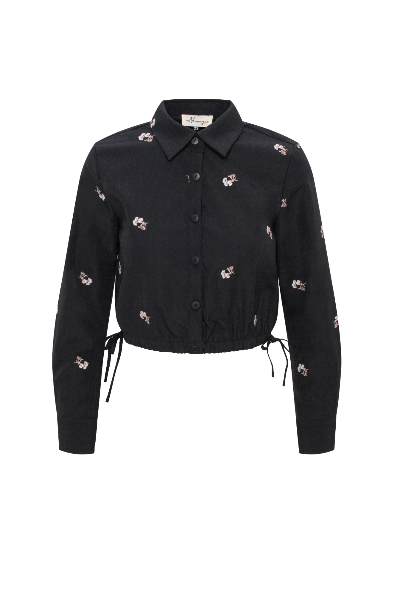 Embroidered Crape Strings Blouse