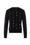 Embroidered Cable Sweater