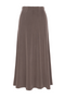 Ribbed Paneled Midi Skirt