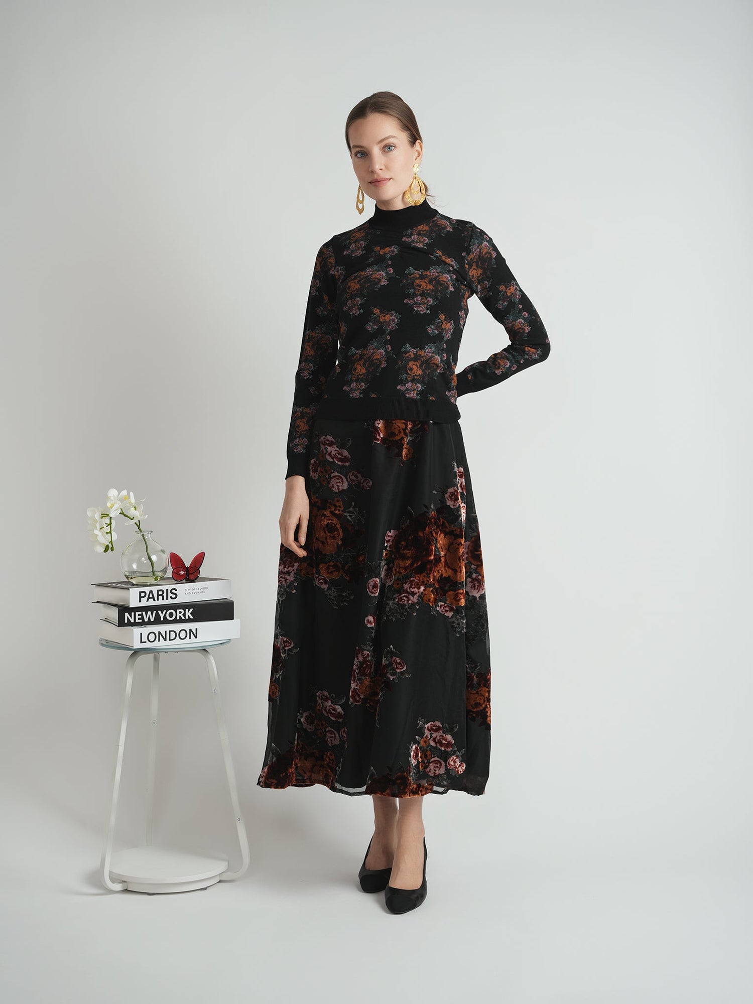 Flocked Velour Jumper