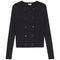Double Breasted Cropped Knit Cardigan