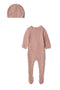 Knit Textured Onesie and Hat
