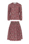 Flower Print Lace Skirt Set