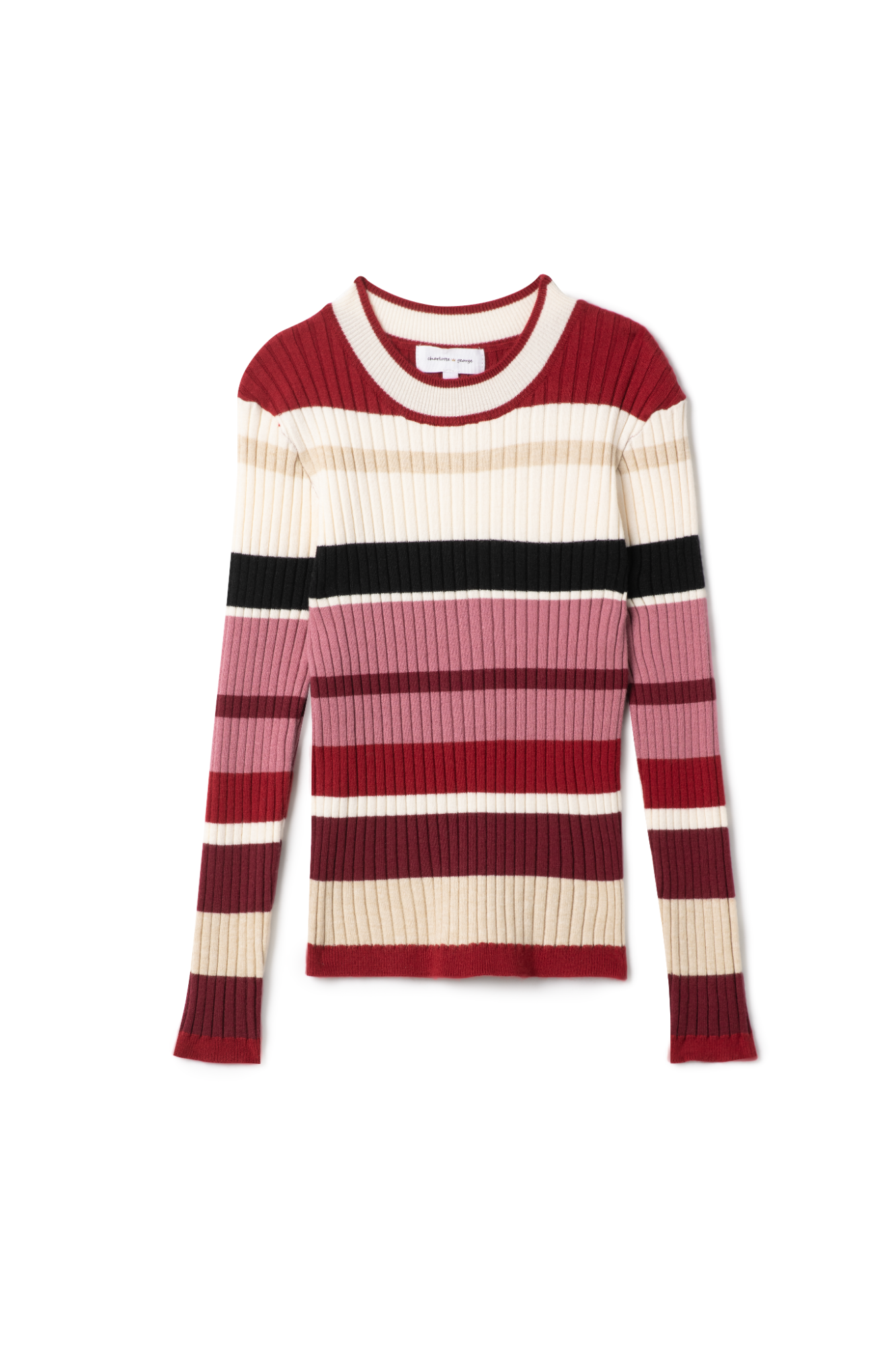 Knit Rib Stripped Top