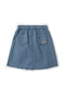 Denim Scallop Skirt