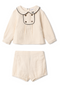 Crest Embroidered Set