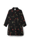 Woven Rose Print Dress