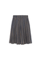 Stripe Corduroy Crinkle Pleating Skirt