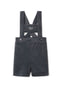 Crest Embroidery Shorts Overall