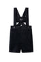 Crest Embroidery Shorts Overall