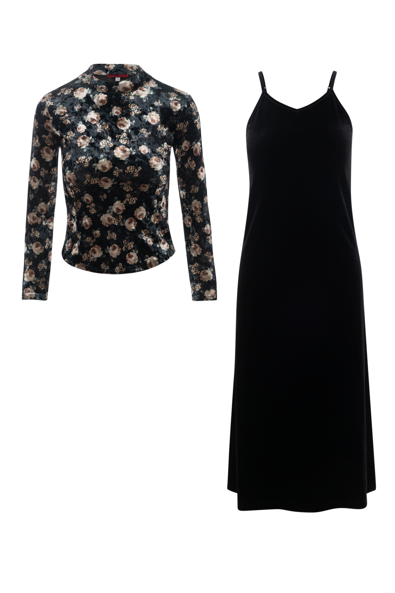 Floral Velour Set