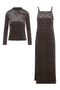 Printed Rib Velour Jumper Set