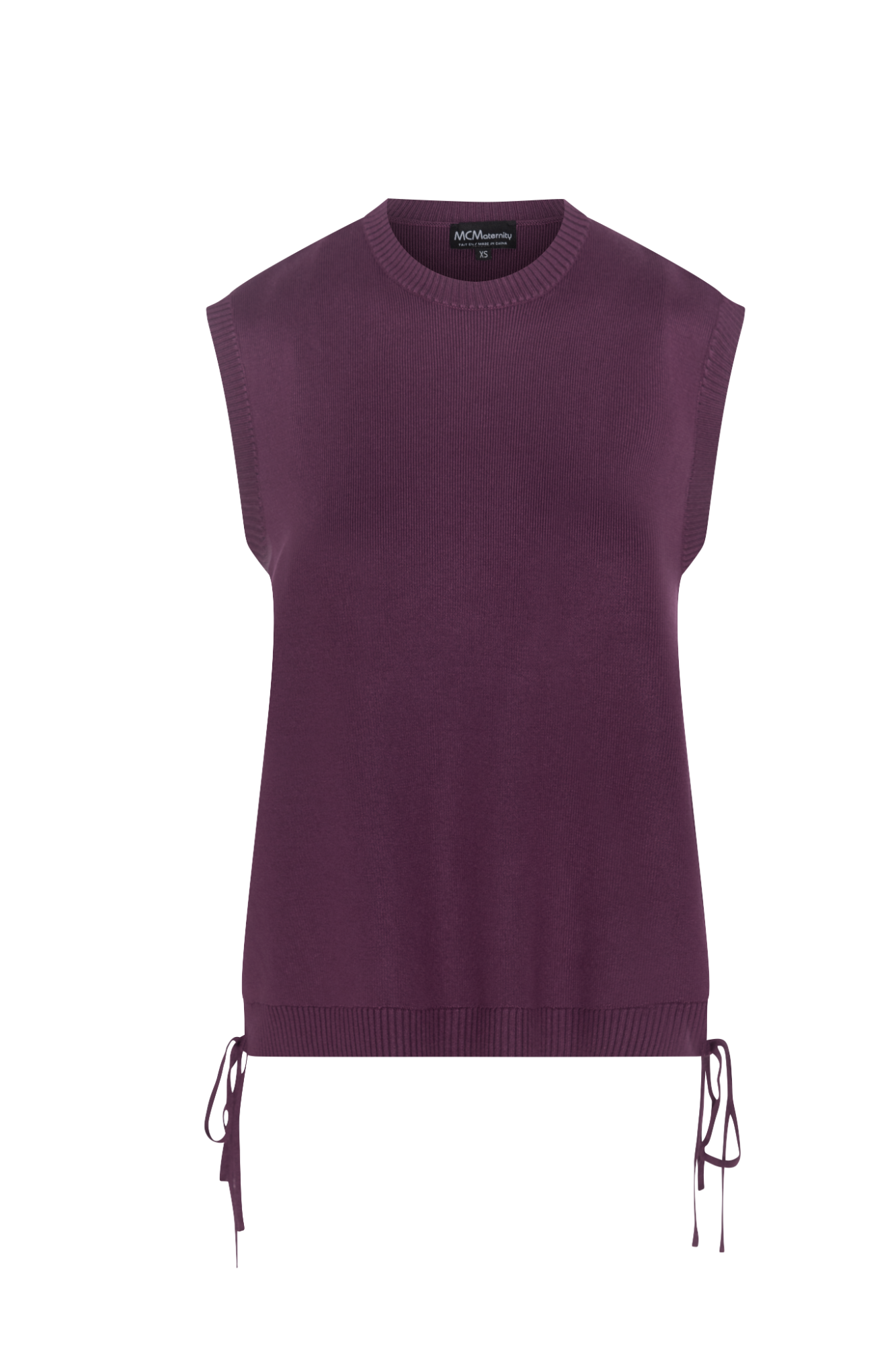 Maternity High Low Knit Vest