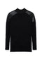 Maternity Dolman Leather Combo Sweater